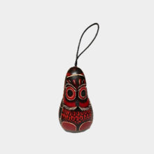 Peruvian ornament owl small-red