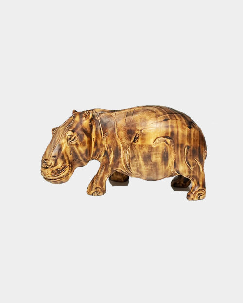 Wooden Hippo Sculpture from Kenya, Africa