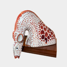 sitting giraffe in stone