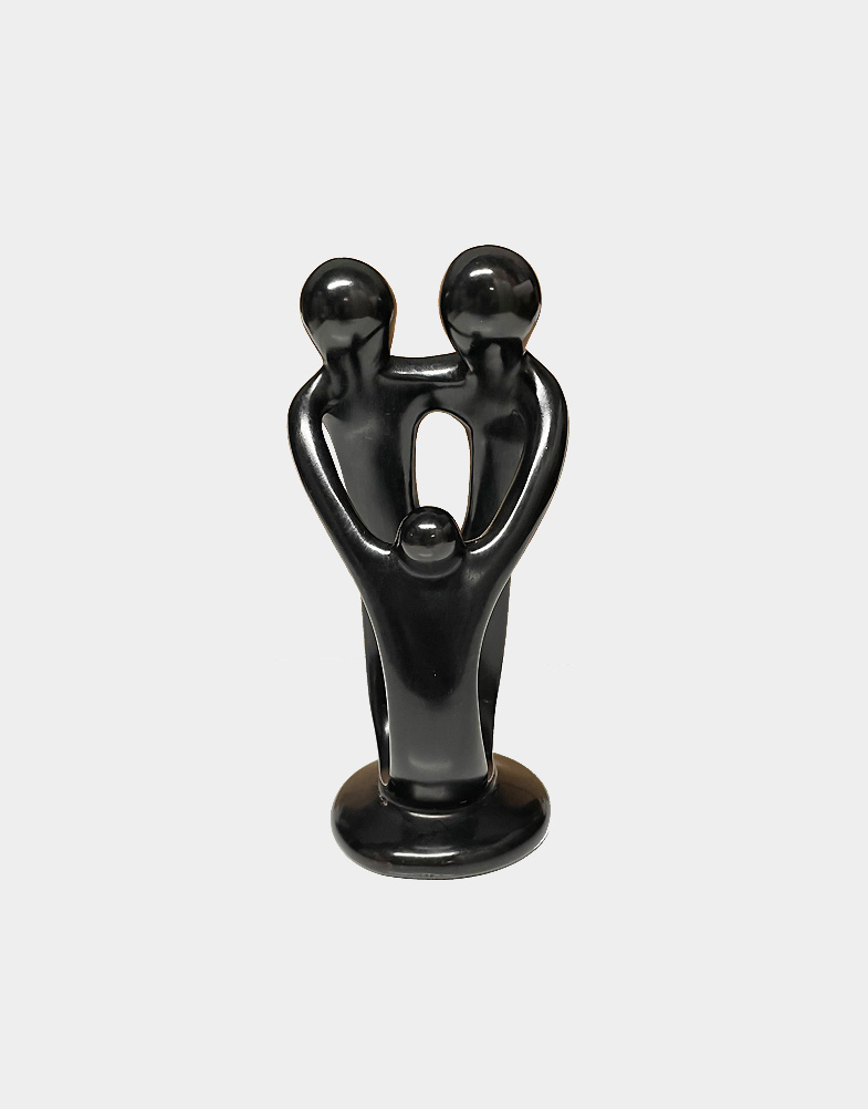 couple with one child in black-a