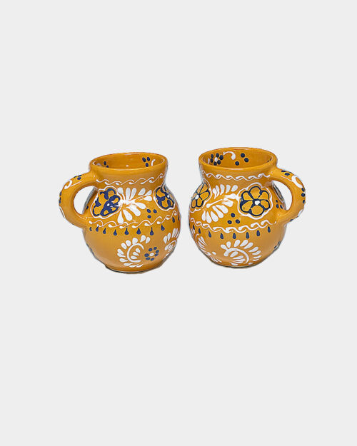 Mexican Pottery Coffee Mugs Set of Two