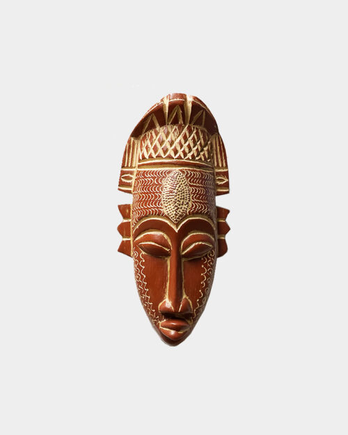 Hand Carved Wood Mask: Bold Beauty