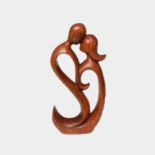 suar wood romantic sculpture-a