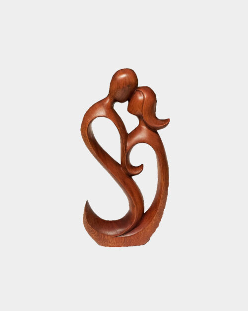 Hand Crafted Romantic Sculpture: Kiss Forever