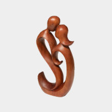 suar wood romantic sculpture-b